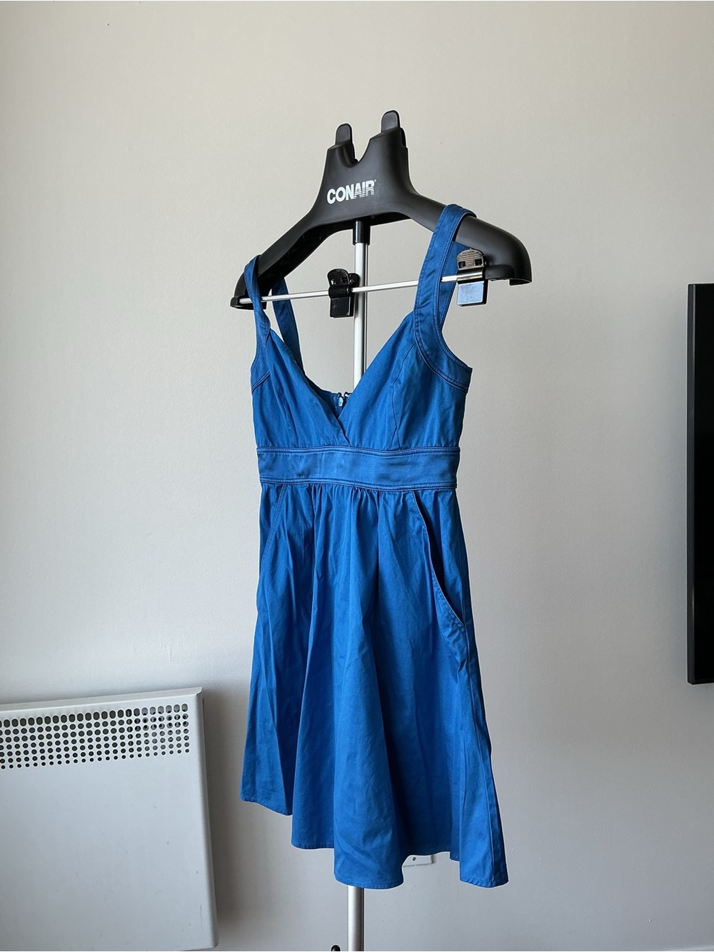 Marciano Royal Blue V-Neck Sleeveless Mini Dress